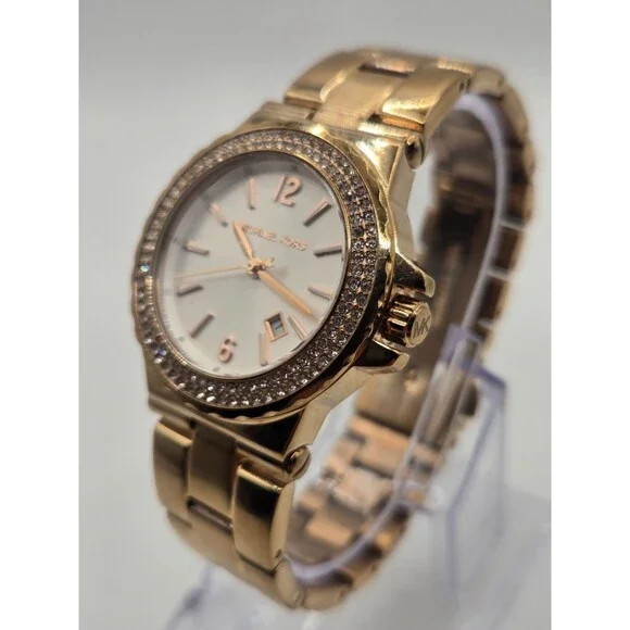 MICHAEL KORS Glitz MK-5921 Ladies' Rose Gold Tone Watch - Picture 3 of 11